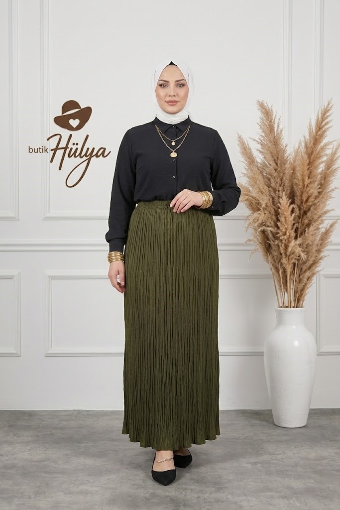 Kırış Etek Haki Yeşili  27108
