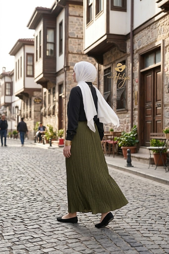 Kırış Etek Haki Yeşili  27108