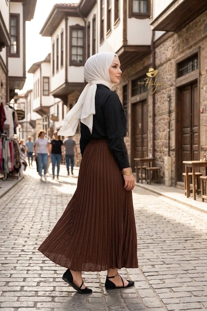Kırış Etek Kahverengi 27108