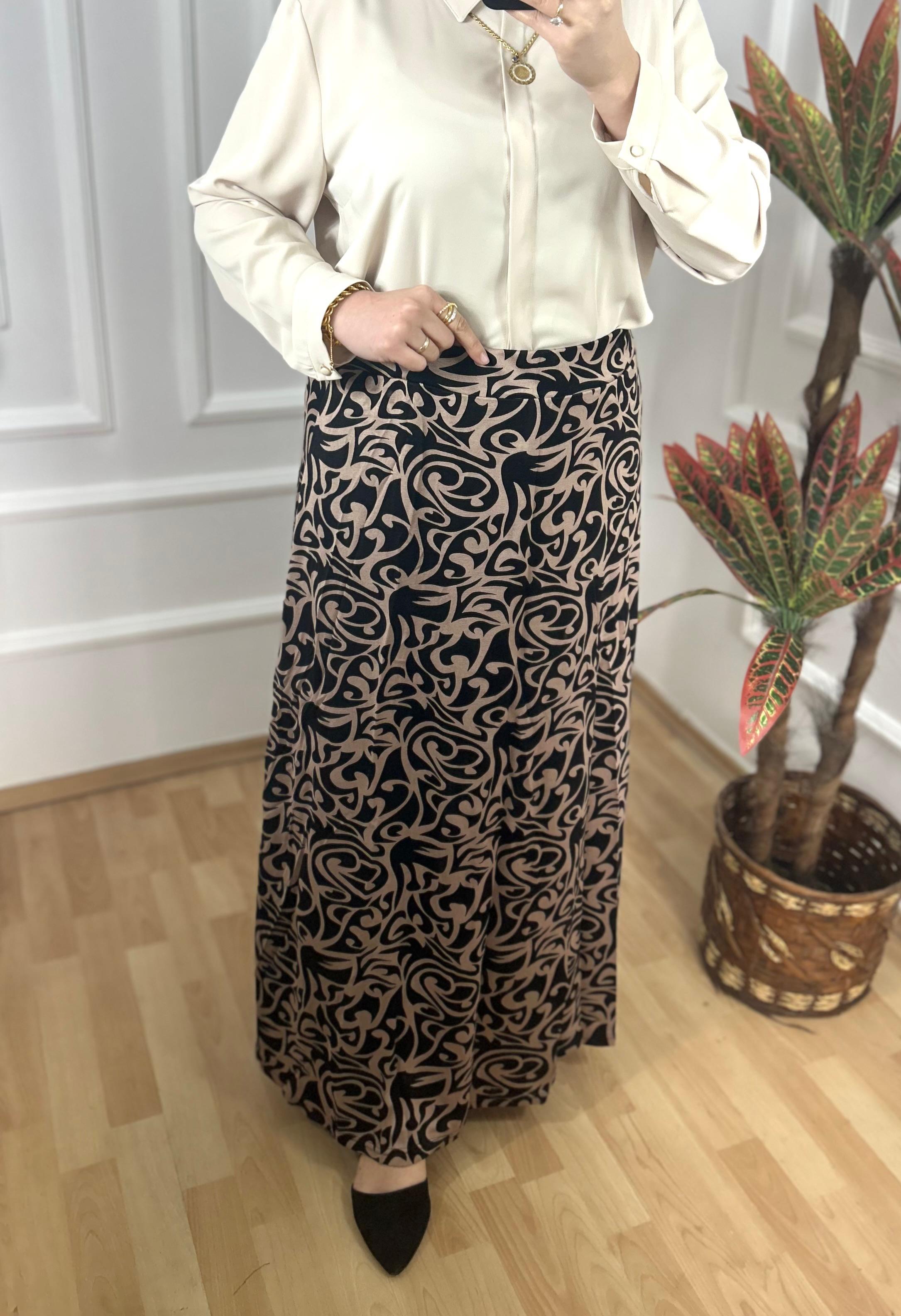 Lale desenli etek 27105