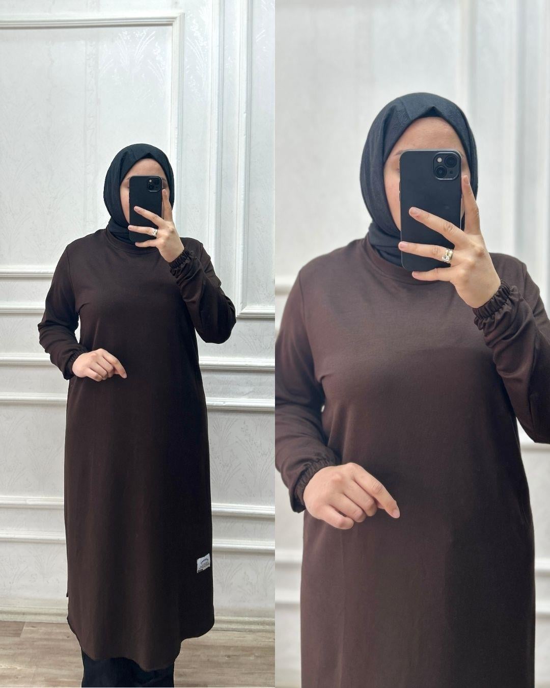 Leyla tunik acı kahve 32106