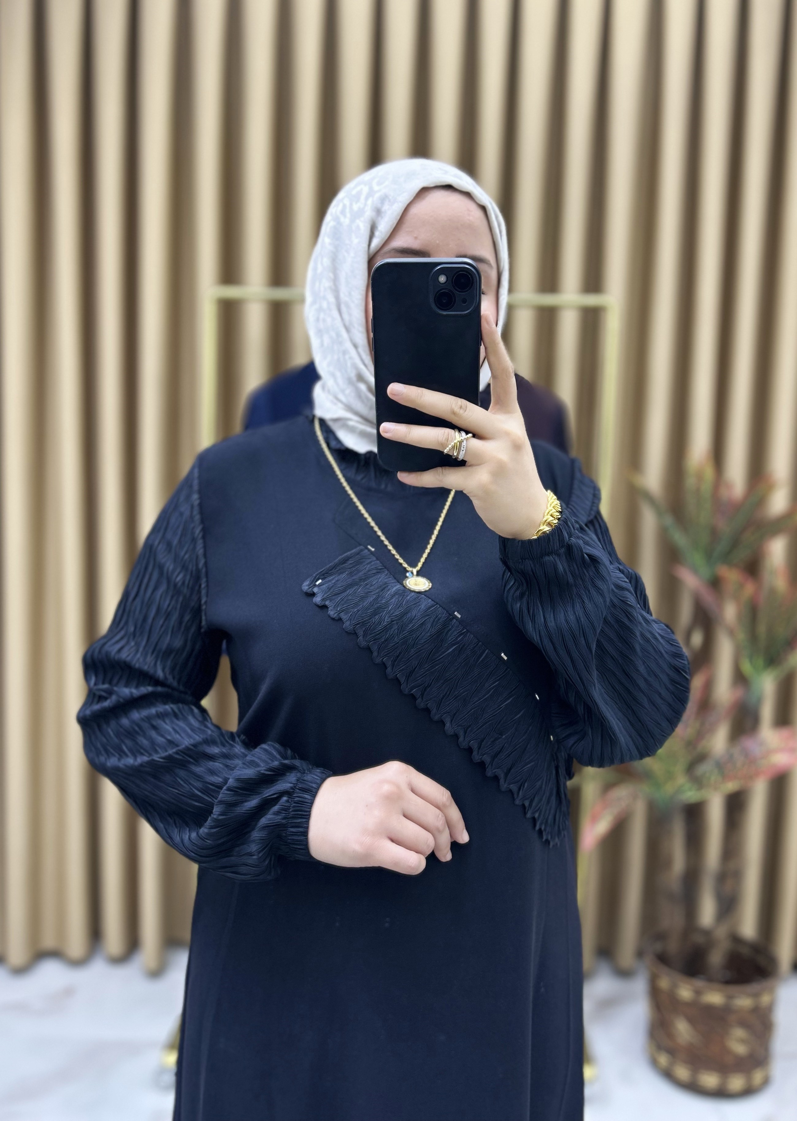 Meryem Özel Tasarım Elbise Siyah 26127