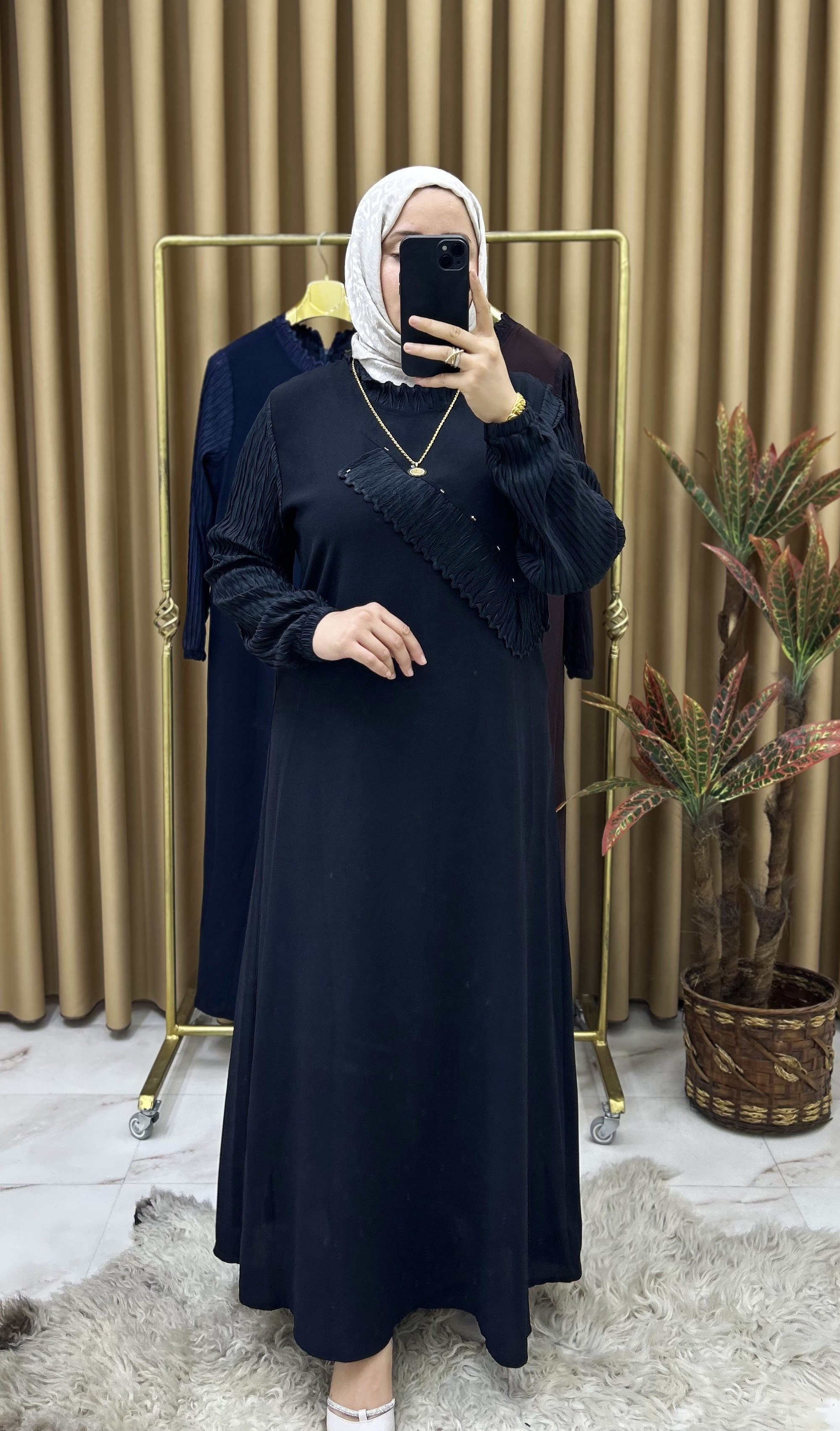 Meryem Özel Tasarım Elbise Siyah 26127