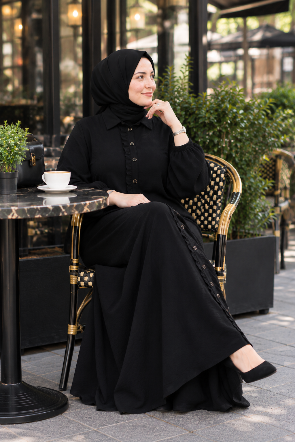 Mina Elbise Siyah  26131