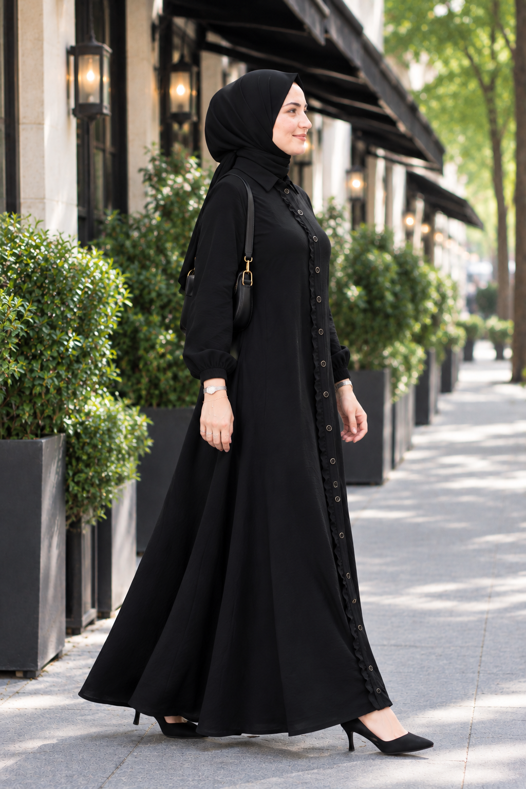 Mina Elbise Siyah  26131