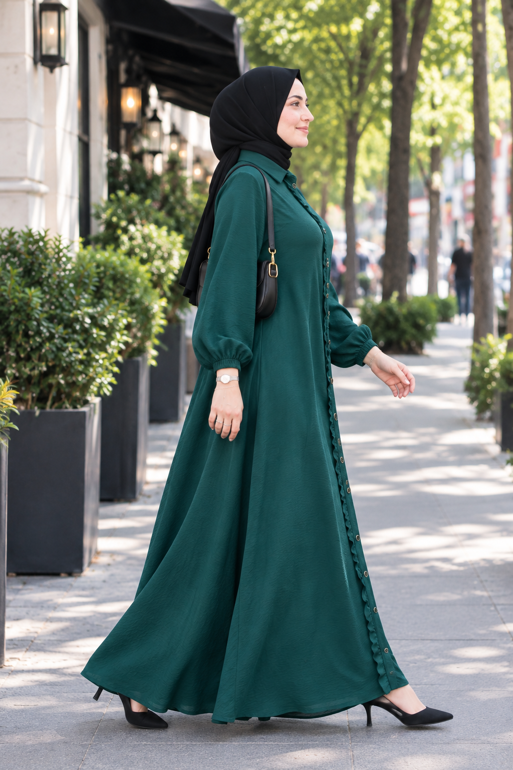 Mina Elbise yeşil  26131