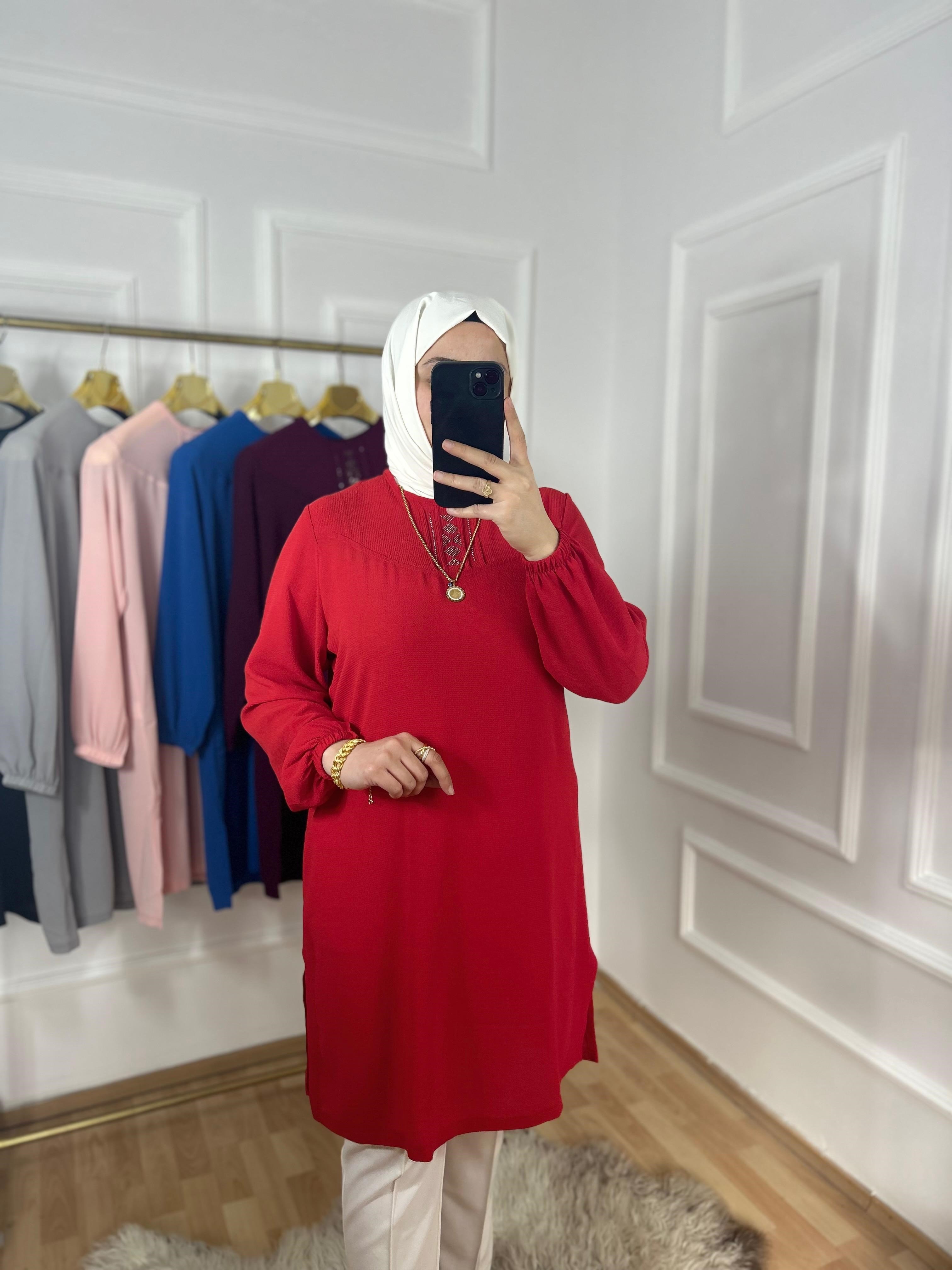 Nihal tunik kırmızı 32113