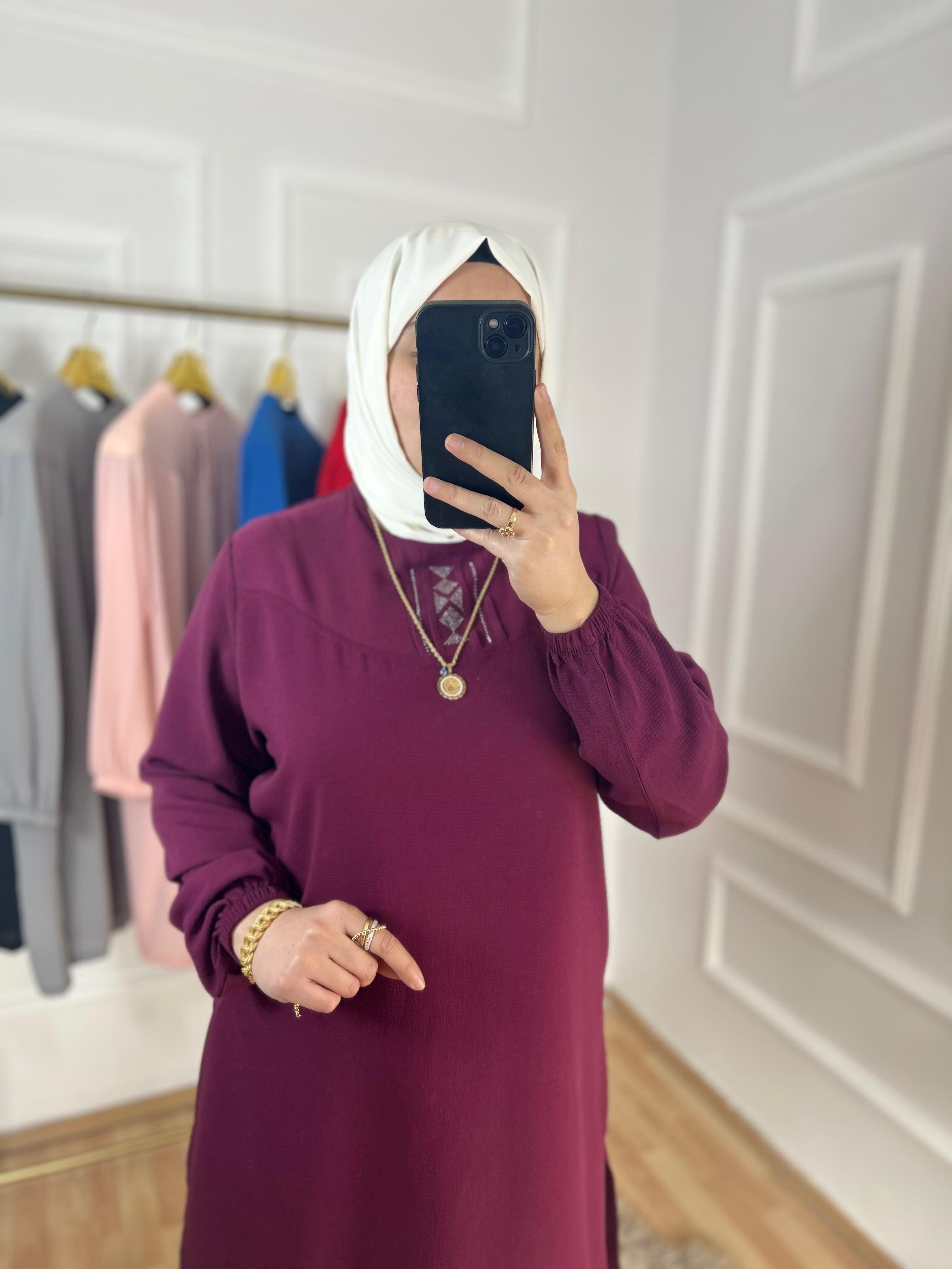 Nihal tunik mor 32113