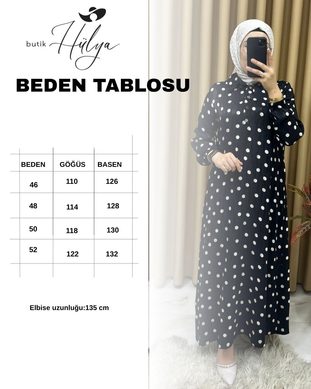 Puantiyeli İpek Kupra Elbise 26124