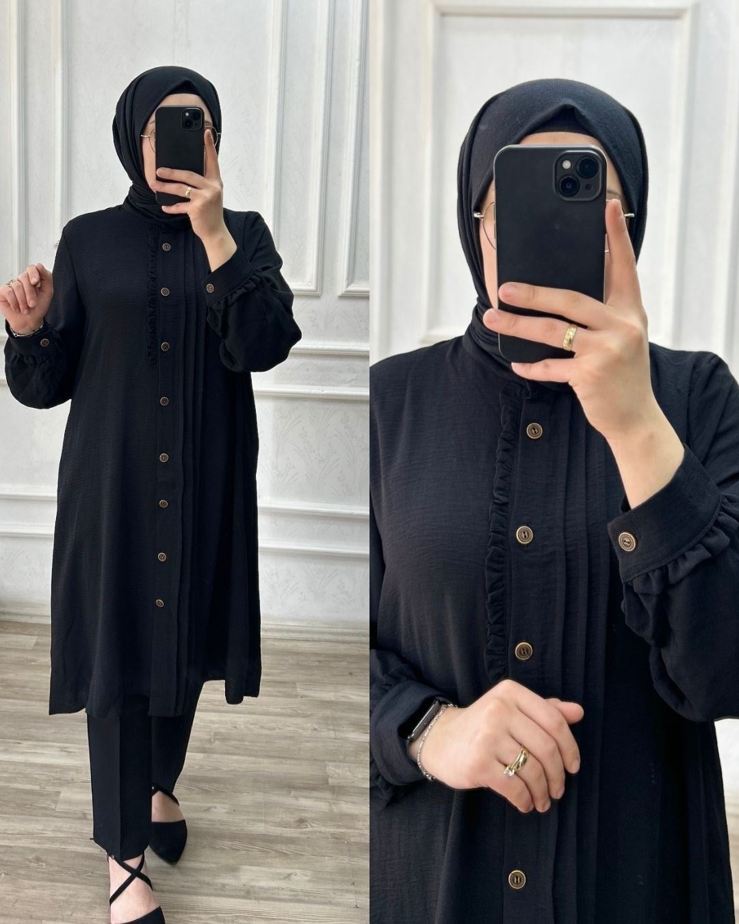 Rahve tunik ayrobin siyah 32103