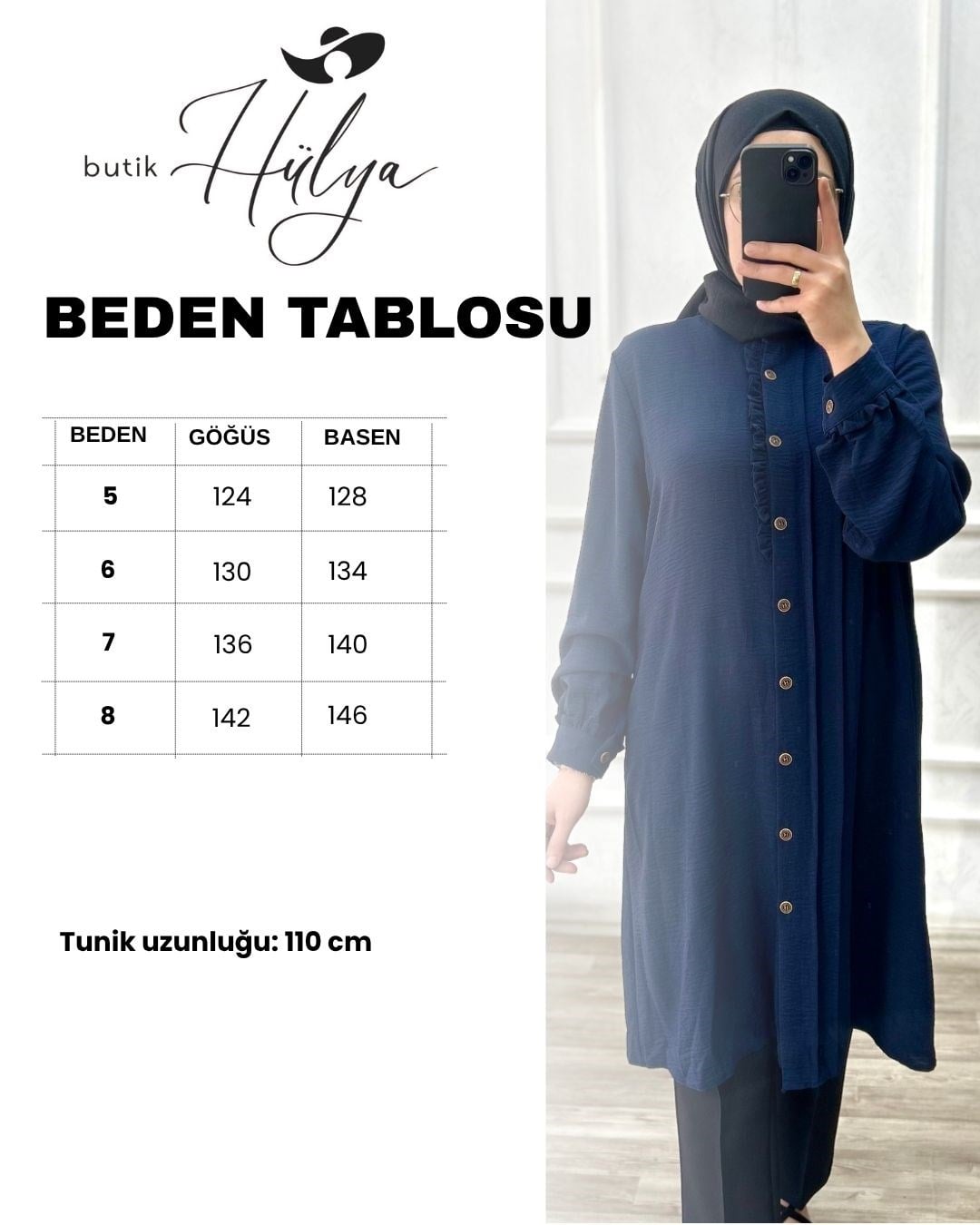 Rahve tunik ayrobin siyah 32103