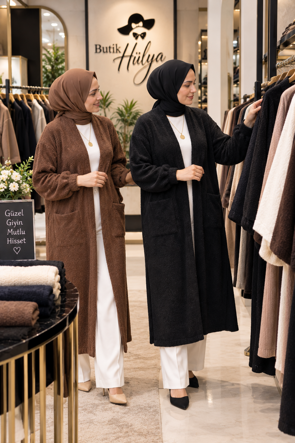 Sakallı Hırka Siyah  35106