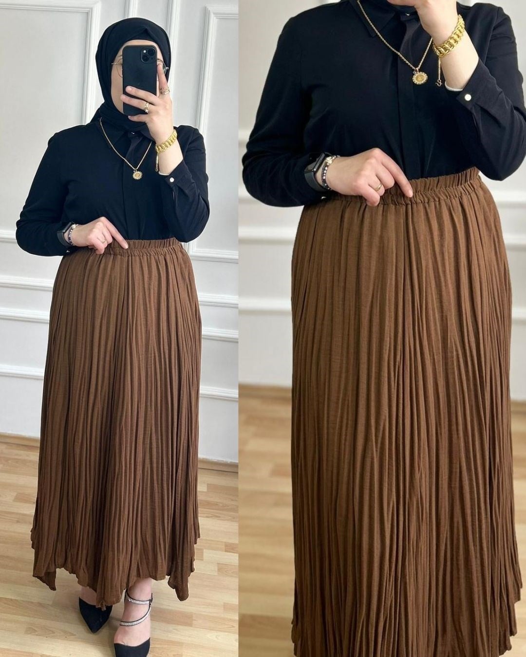 Simge Keten Etek Kahverengi  27110