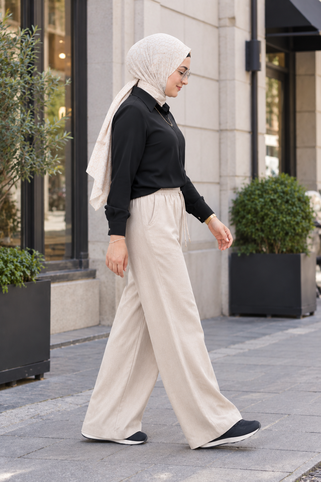 Tensel Pantolon Krem 28108