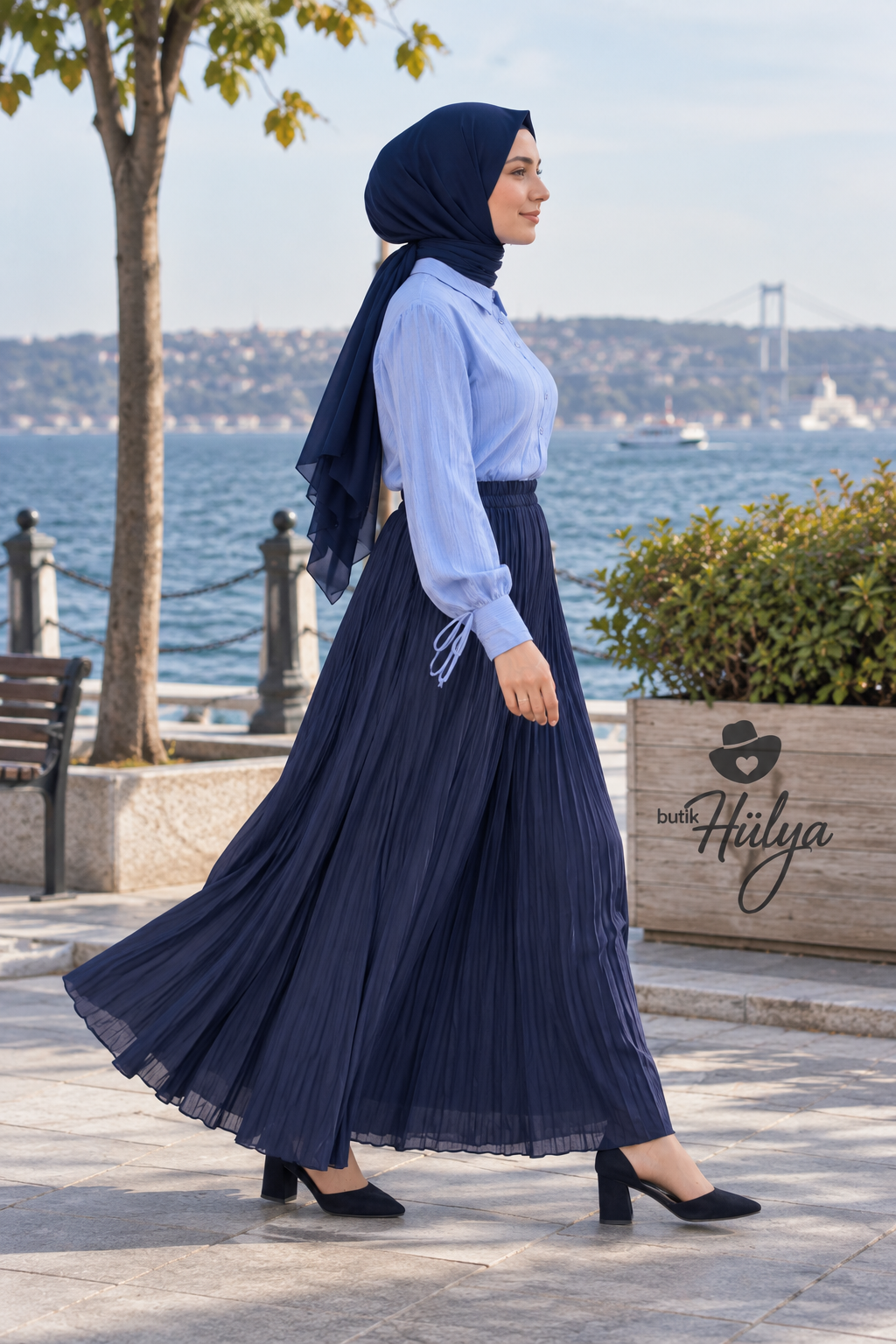 Tuğba Etek Lacivert 27102