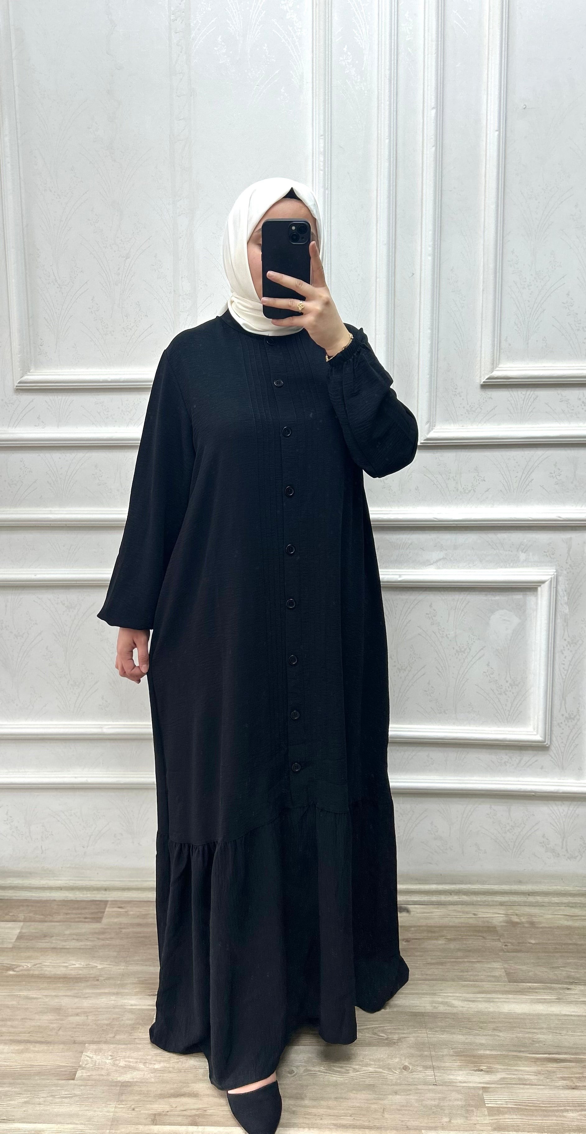 Tutku ayrobin elbise  siyah 26105