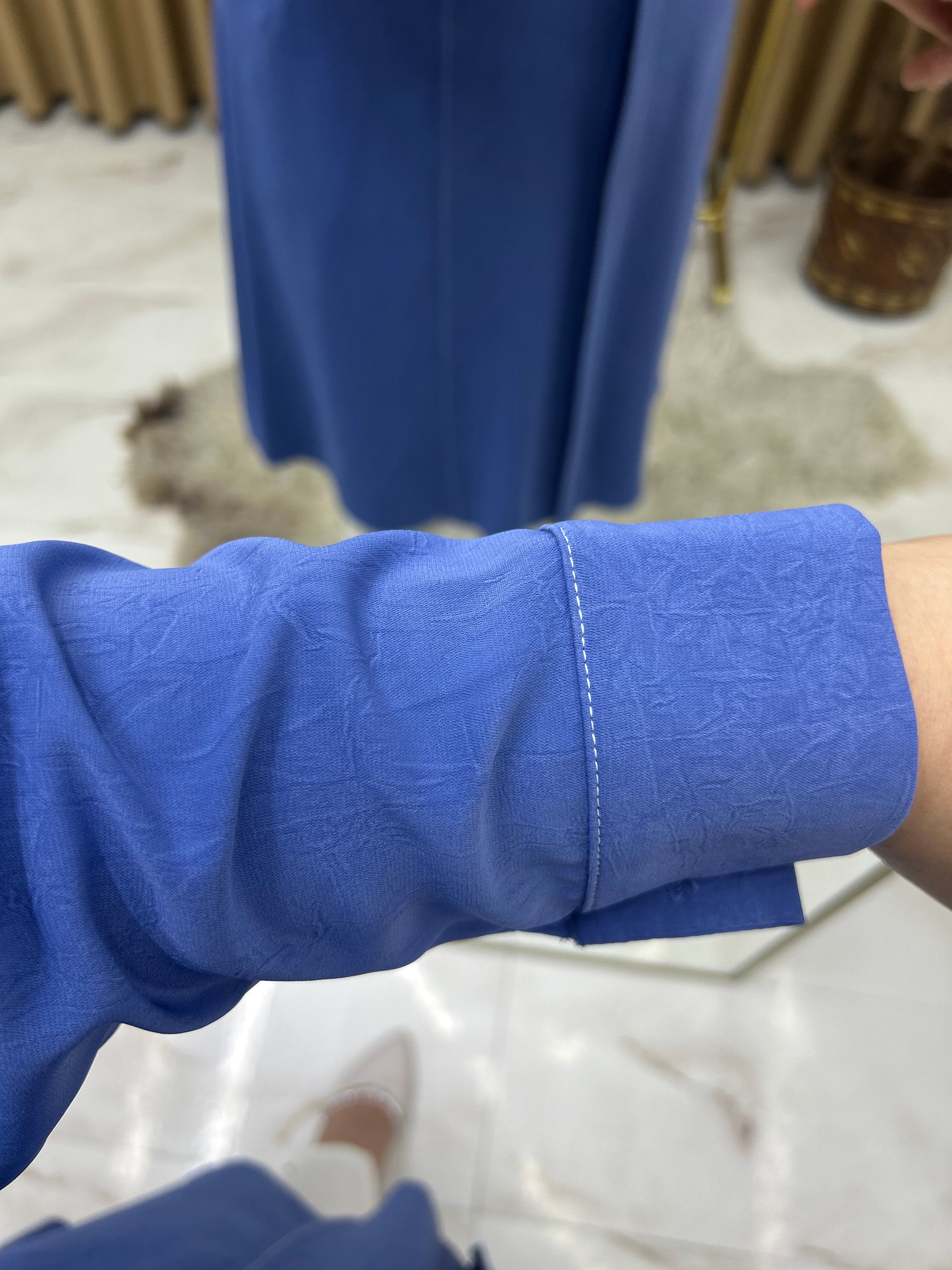 Yağmur Krank Dubai Kumaş Mavi 32121