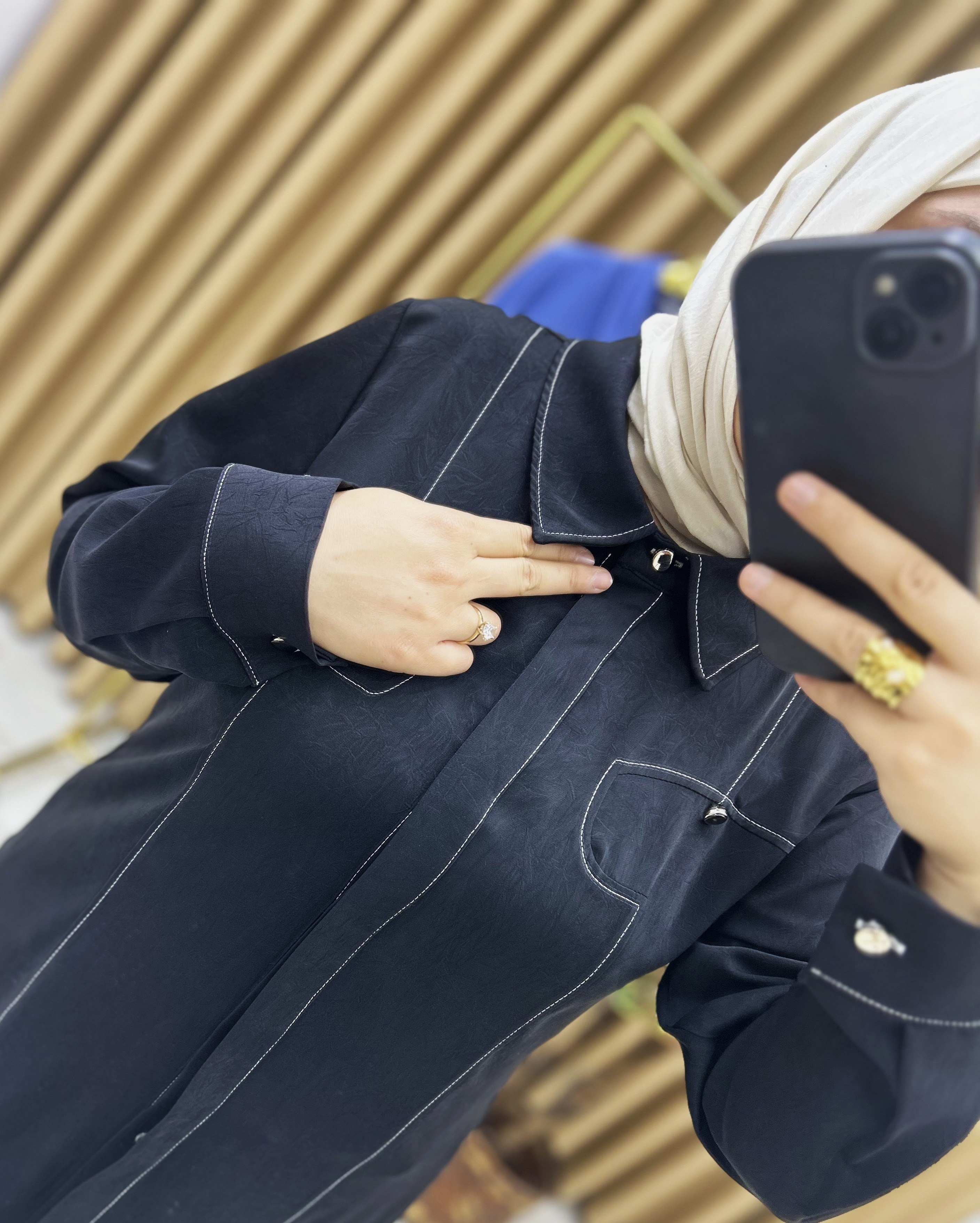 Yağmur Krank Dubai Kumaş Siyah 32121