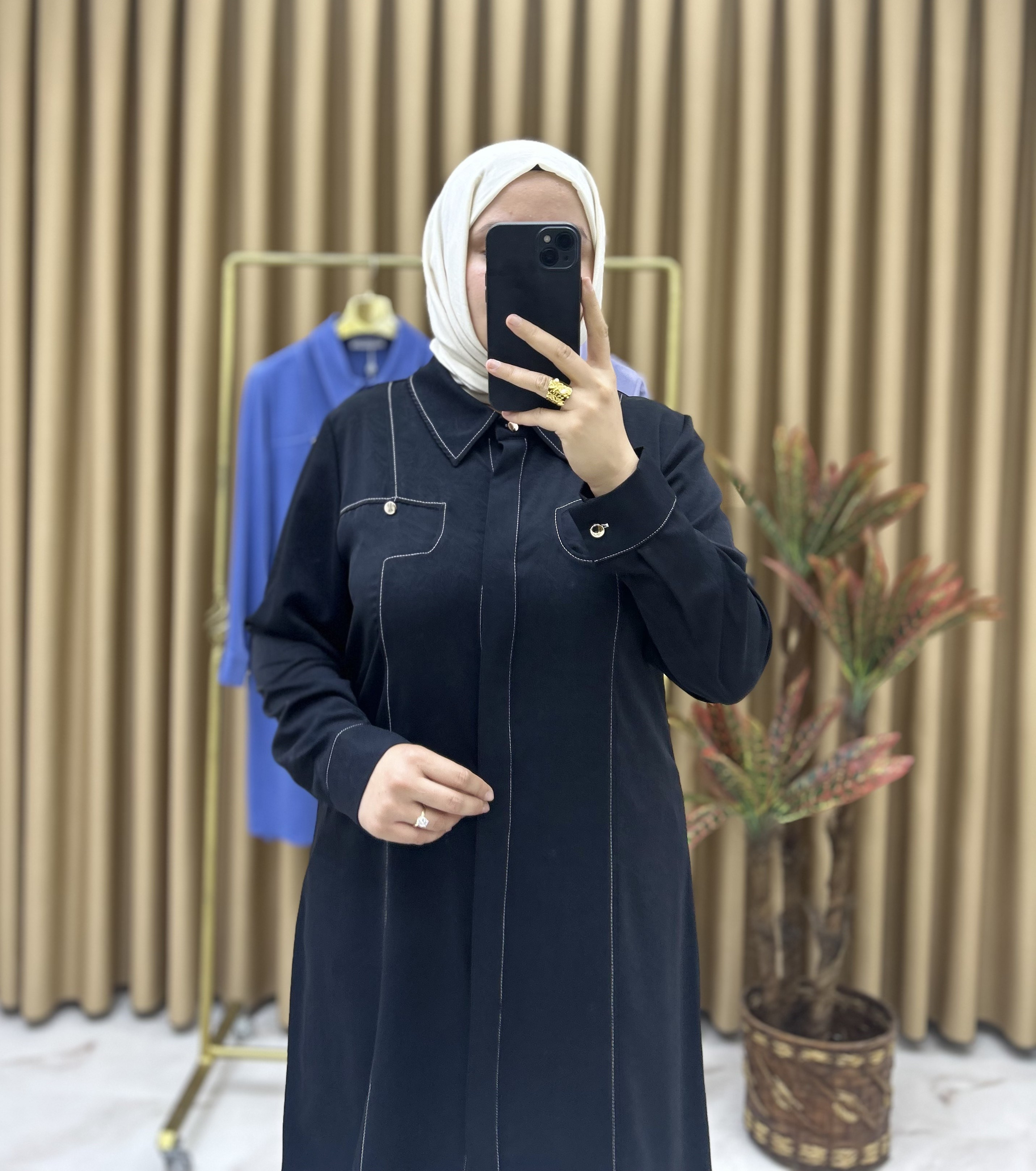 Yağmur Krank Dubai Kumaş Siyah 32121