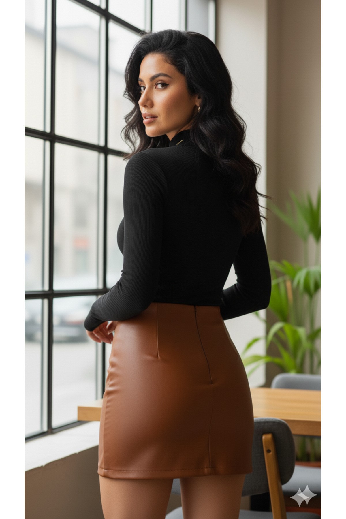Boğazlı Parmak Geçirmeli Fitilli Body