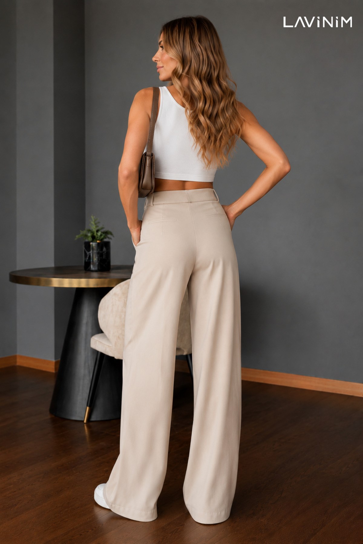 Kadın Palazzo Pantolon Oversize Kesim