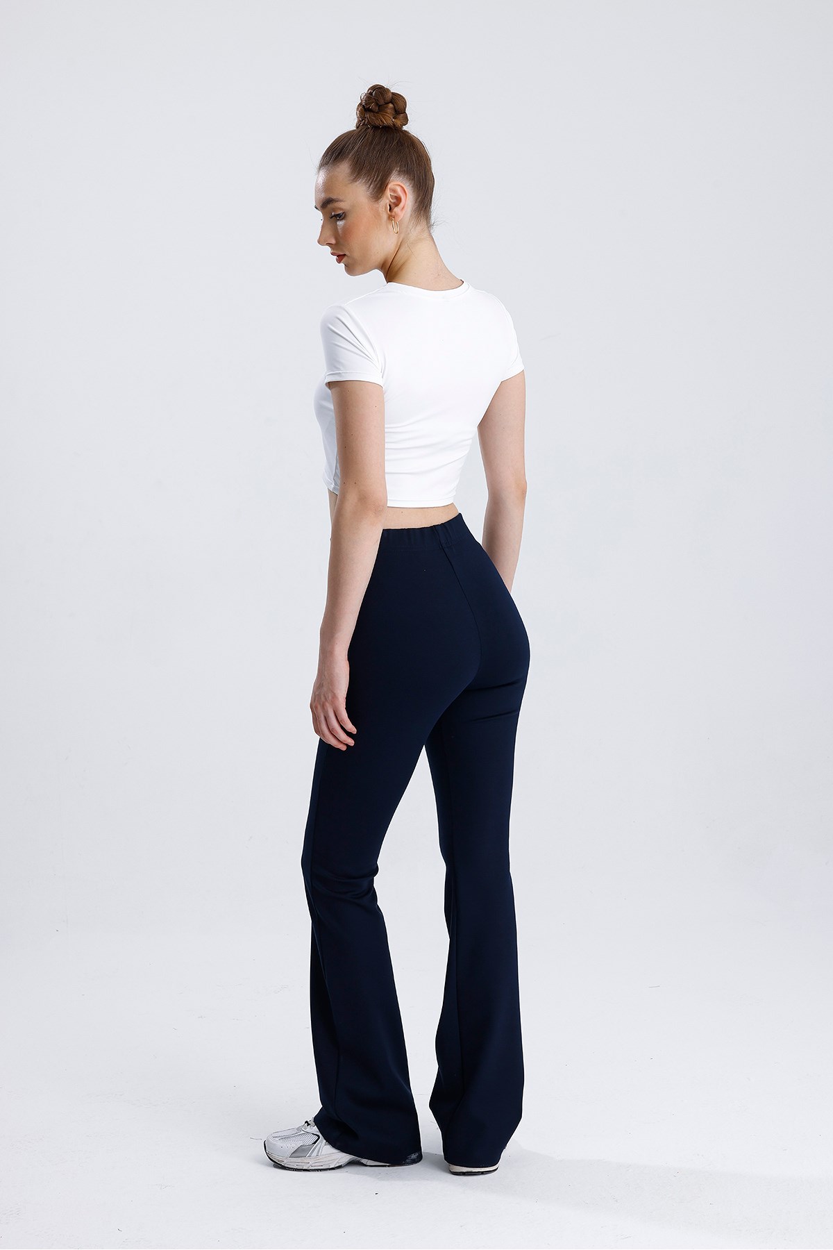 Lıcralı Crop Tshirt