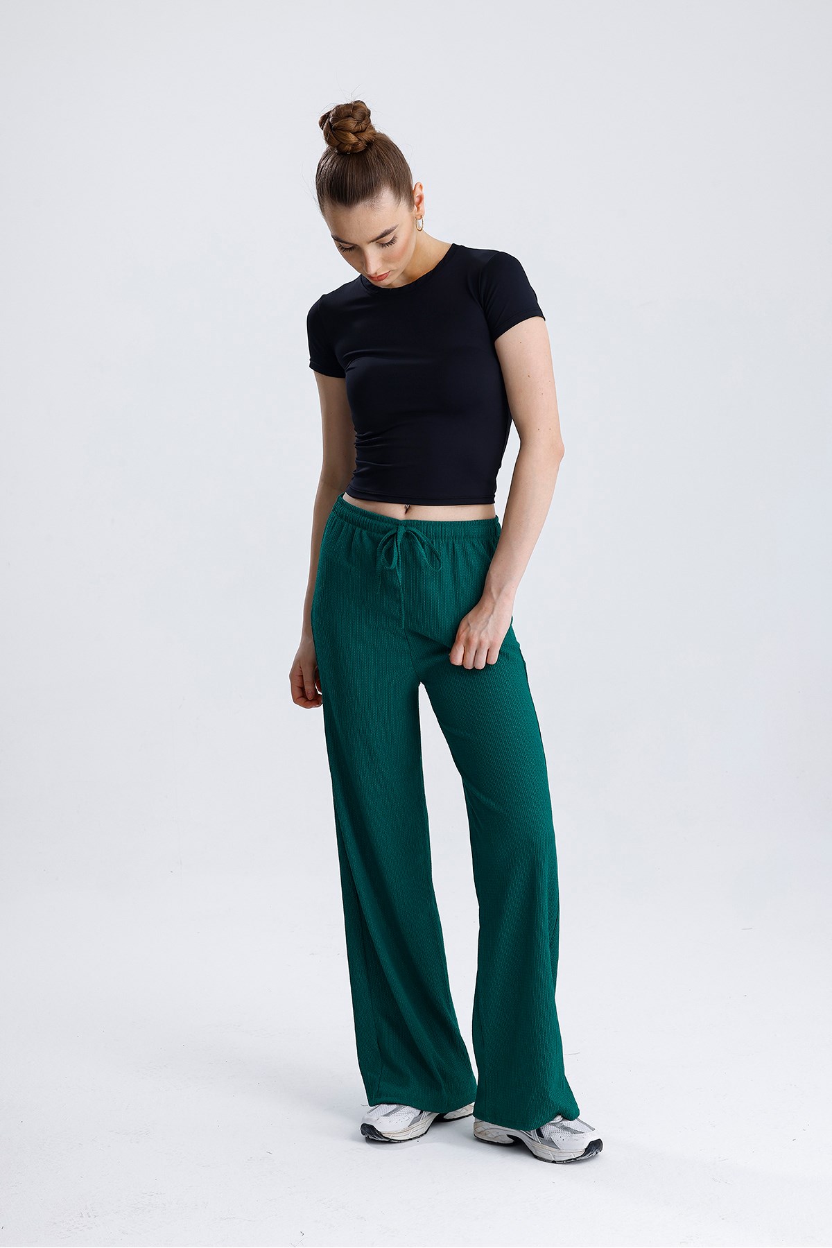 Lıcralı Crop Tshirt