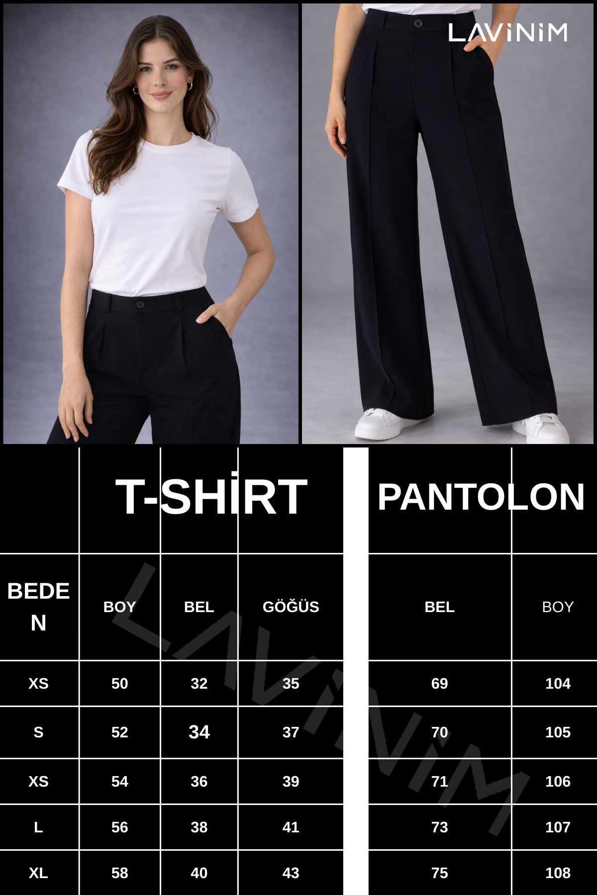 Premium İkili Takım Pamuklu Tişört & Oversize Palazzo Pantolon Rahat Şık