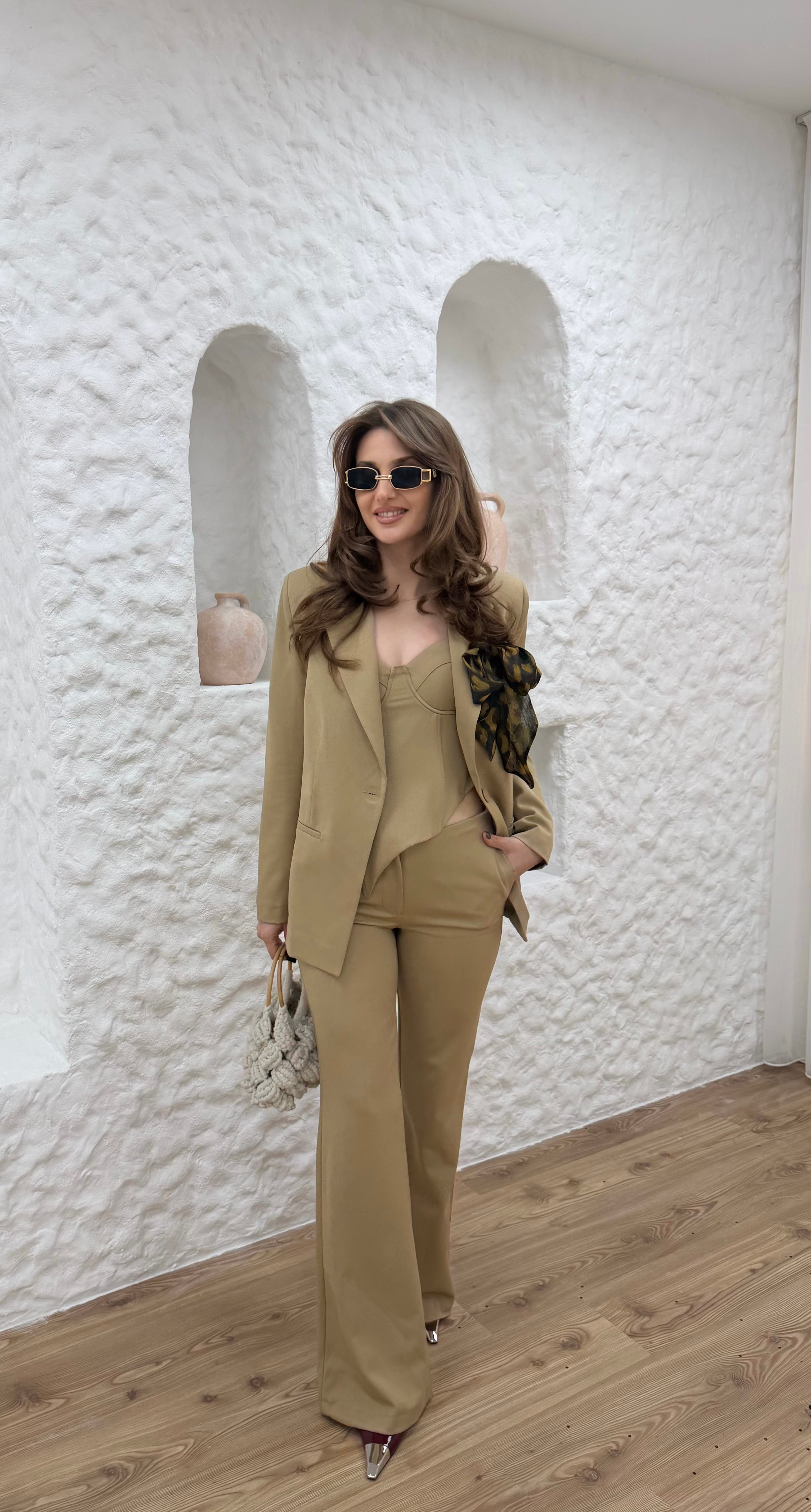 BLAZER CEKET -BÜSTİYER- PANTOLON TAKIM