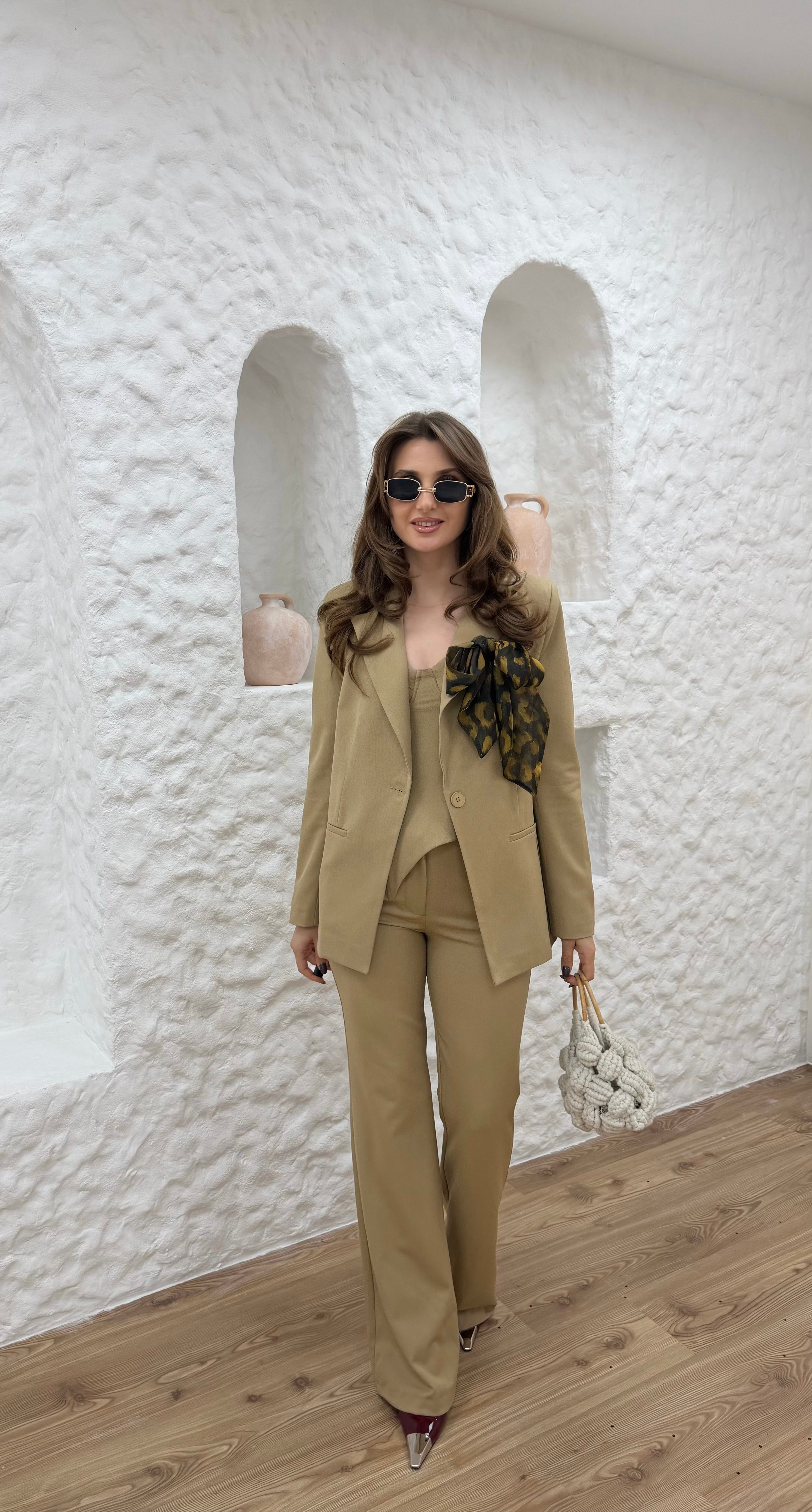  BLAZER CEKET -BÜSTİYER- PANTOLON TAKIM