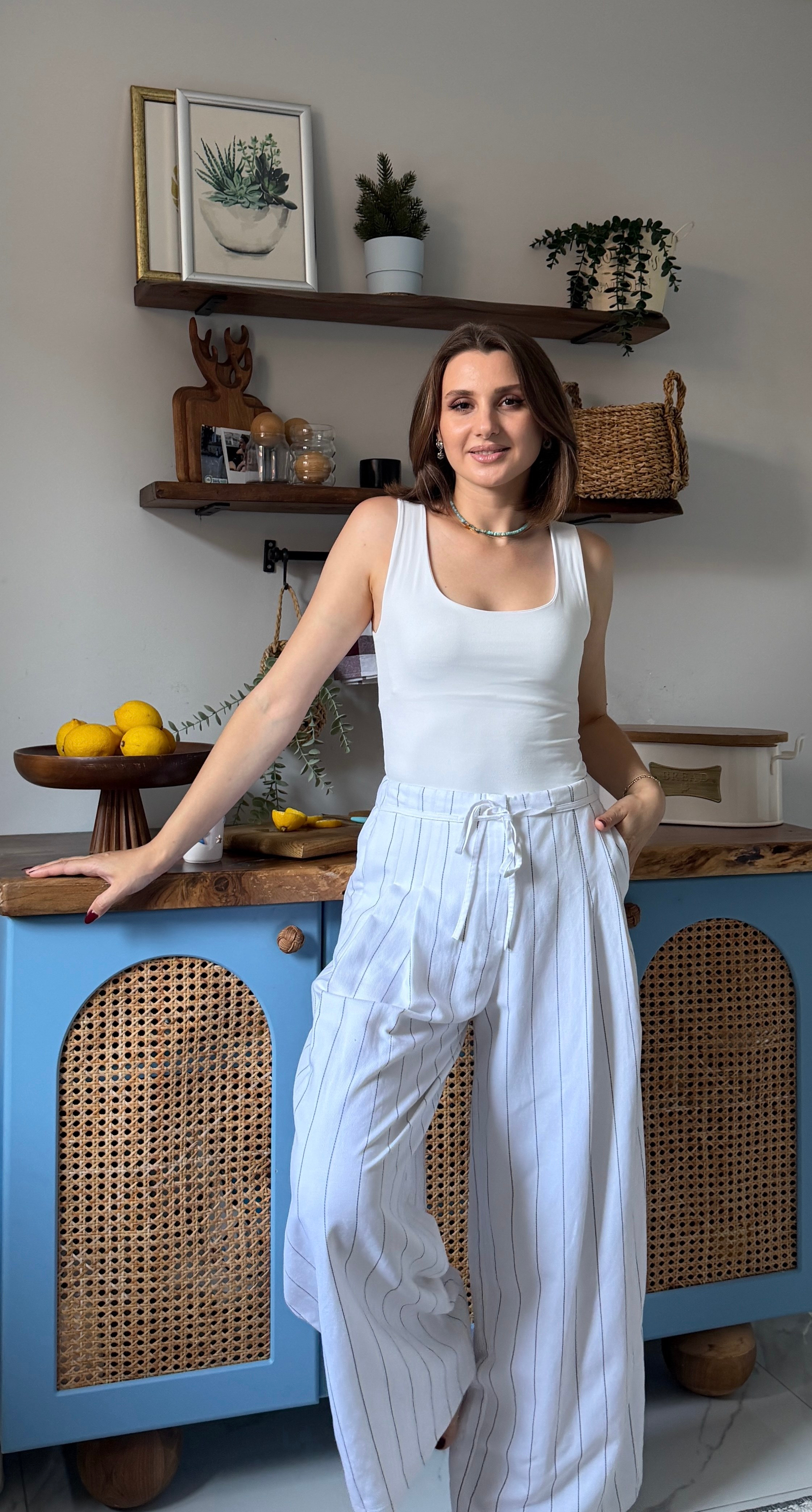 ÇİZGİLİ RAHAT PANTOLON
