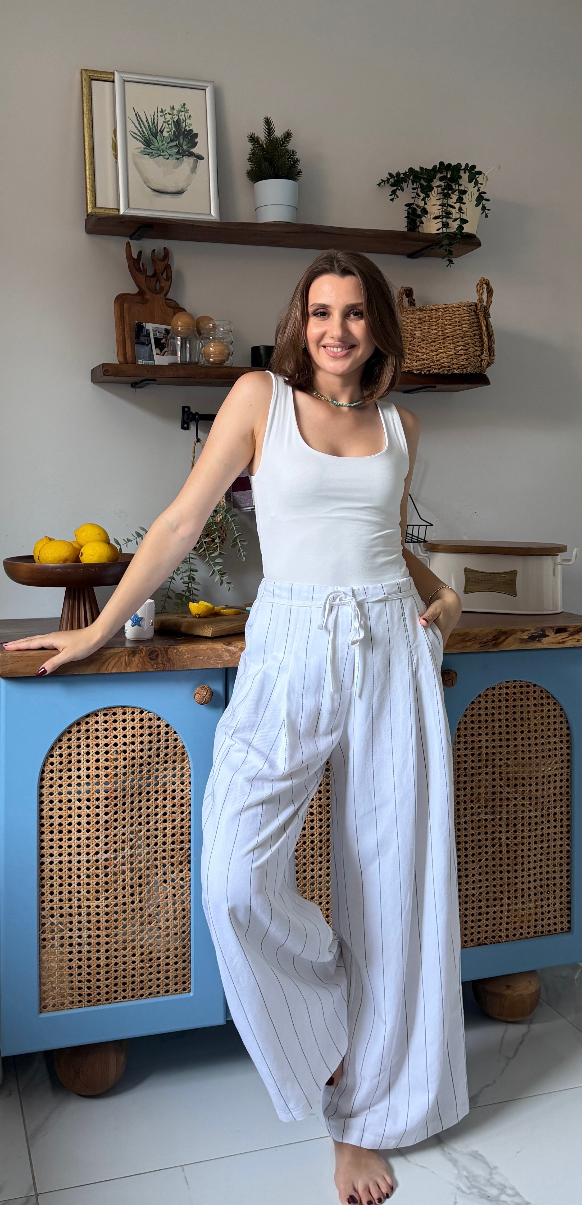 ÇİZGİLİ RAHAT PANTOLON