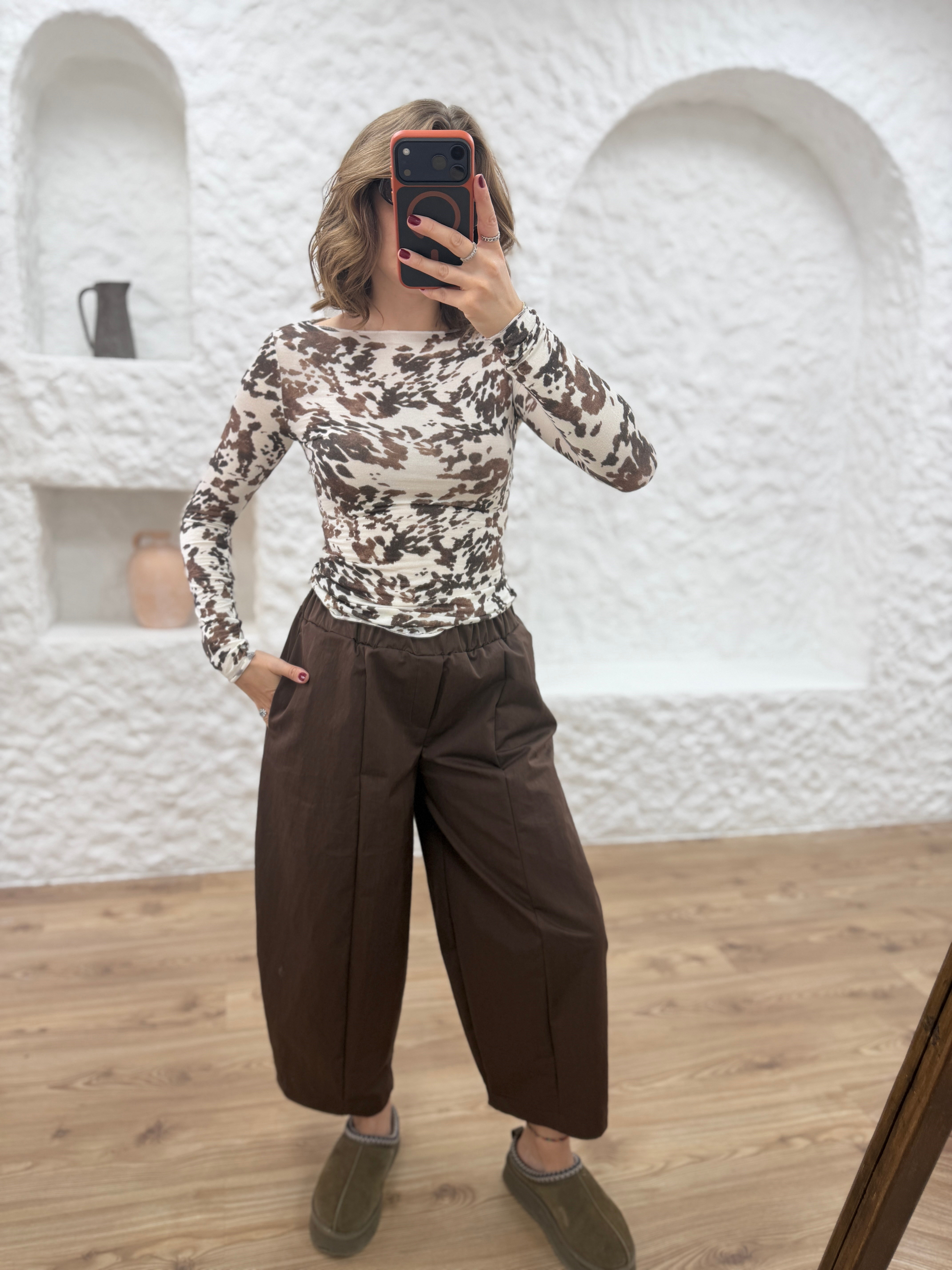 LASTİKLİ BARREL PANTOLON