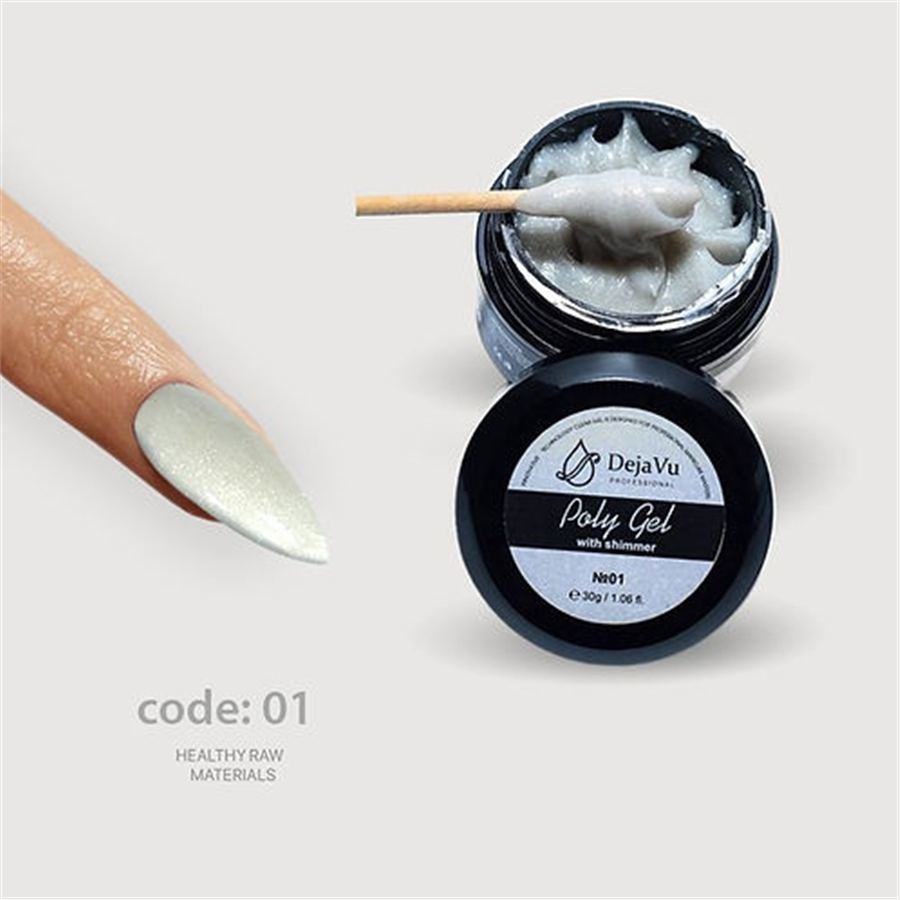 DejaVu Poly Gel With Shımmer  30Ml  - 01