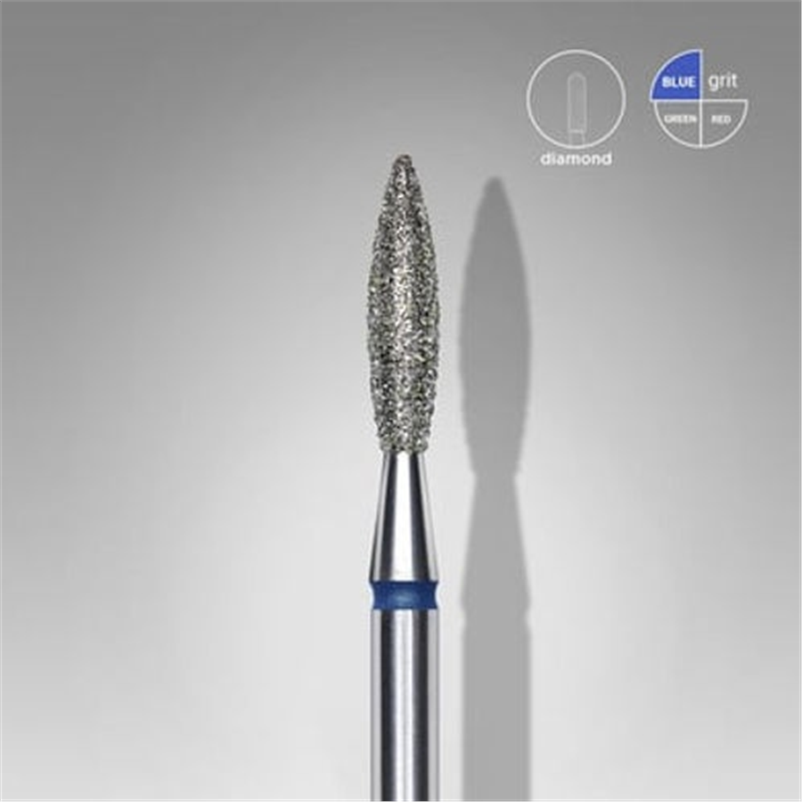 Elmas Alev Freze, Mavi, Çap 2,1 mm, Çalışma Kısmı 10 mm
