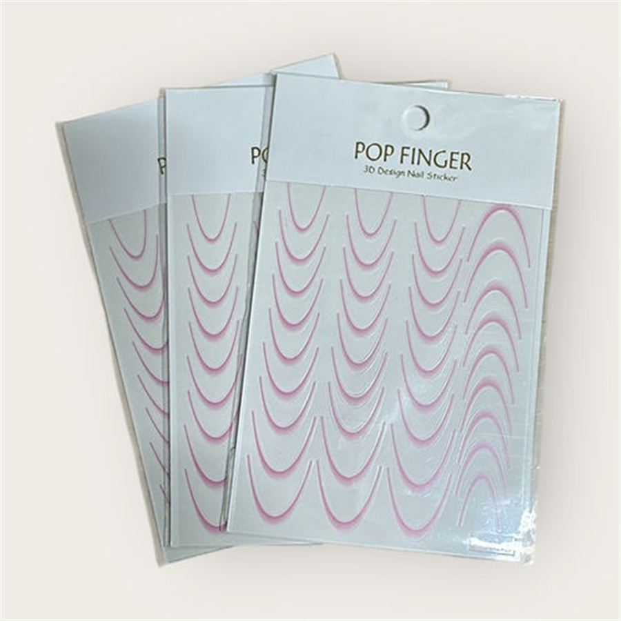 French Sticker Pembe