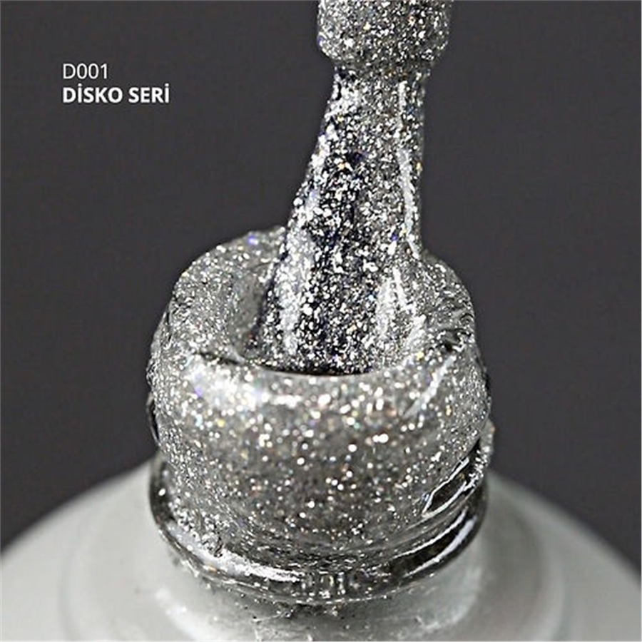 MOMO Disko Kalıcı Oje D001 Gümüş 10ml, Reflective Flash Gel Polish