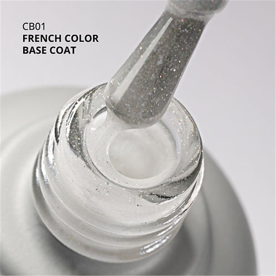 MOMO Kalıcı Oje French Color Base Coat CB01, Işıltılı Rakı Beyazı, 10 ml