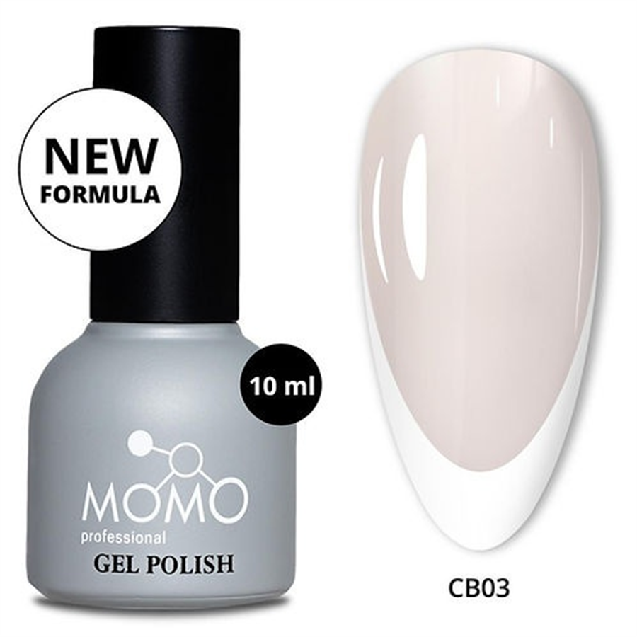 MOMO Kalıcı Oje French Color Base Coat CB03, Rakı Beyazı, 10 ml
