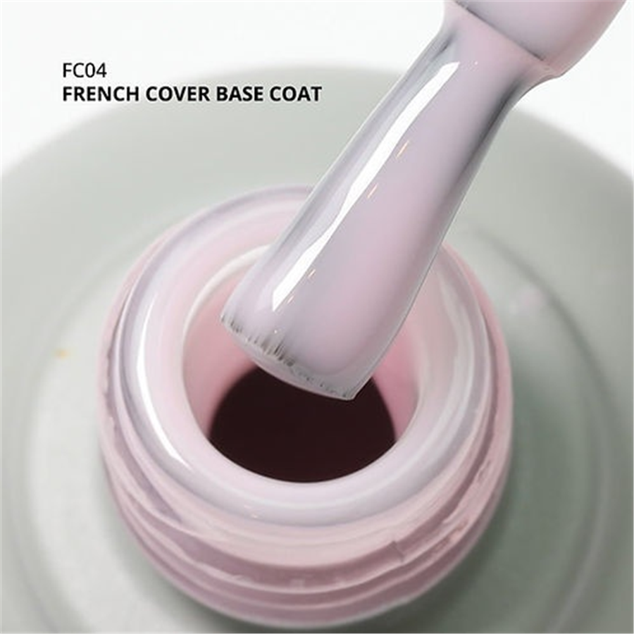 MOMO Kalıcı Oje için French Cover Rubber Base Coat FC04, Açık Lila, 10 ml