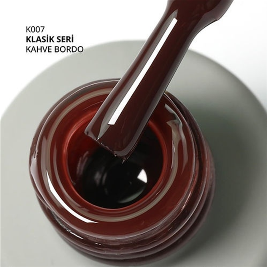 MOMO Kalıcı Oje K007, Kahve Bordo, 14 ml