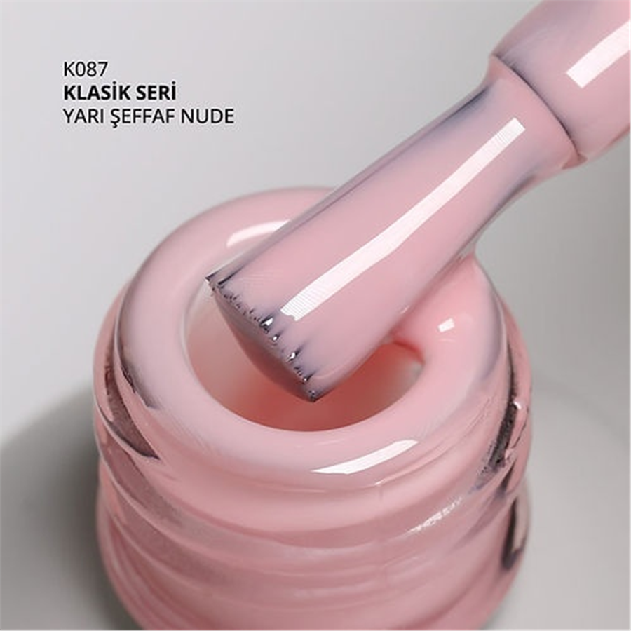 MOMO Kalıcı Oje K087, Yarı Şeffaf Nude, 14 ml