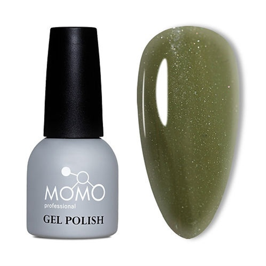 MOMO Kalıcı Oje S012, Simli Haki Yeşil, 14 ml
