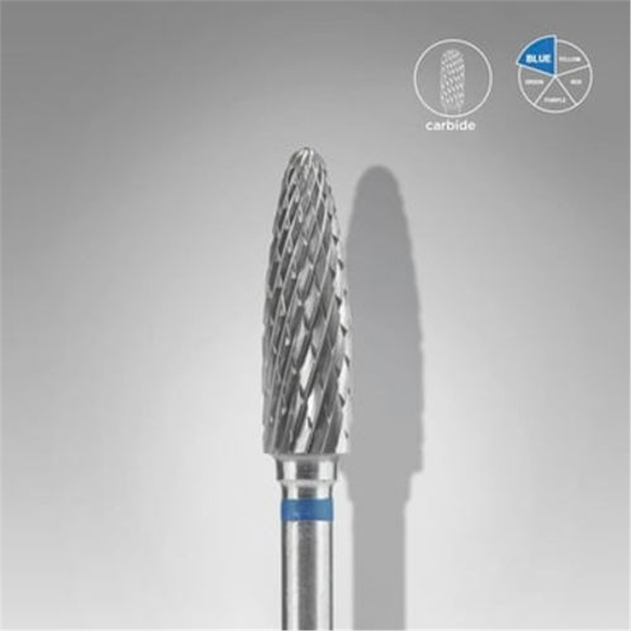 Sert Alaşım Mısır Freze EXPERT, Mavi, Çap 4 mm / Çalışma Kısmı 14 mm