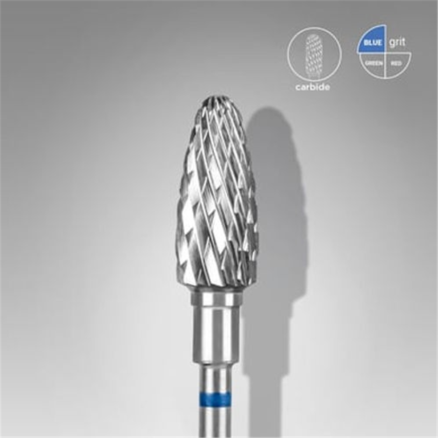Sert Alaşım Mısır Freze, Mavi, Çap 6 mm / Çalışma Kısmı 14 mm