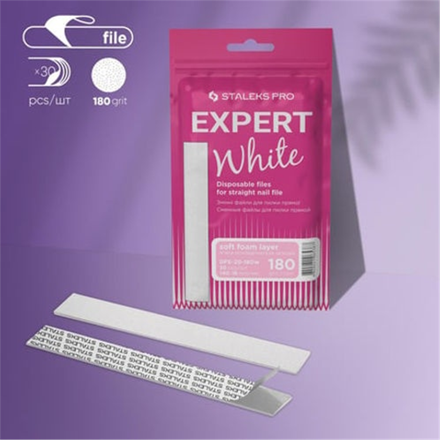 STALEKS EXPERT 20 Düz Törpü İçin Yedek Yumuşak Tabanlı Beyaz Törpüler, 180 Grit