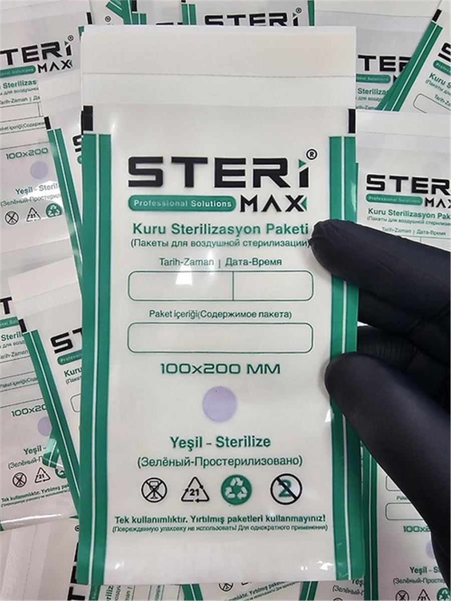 SteriMax Sterilizasyon Zarfı Şeffaf 100x200