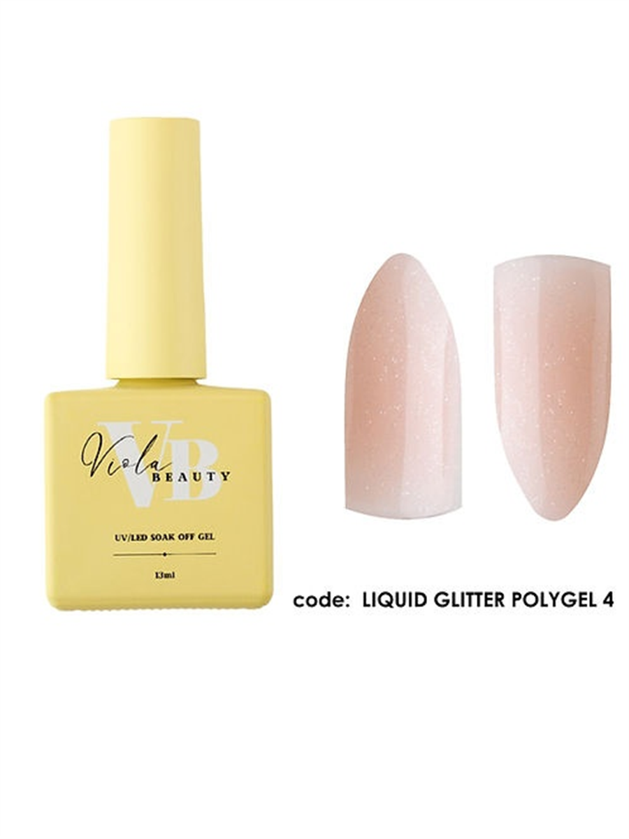 VİOLA LIQUID POLY JEL GLITTER 0004- 13 ML