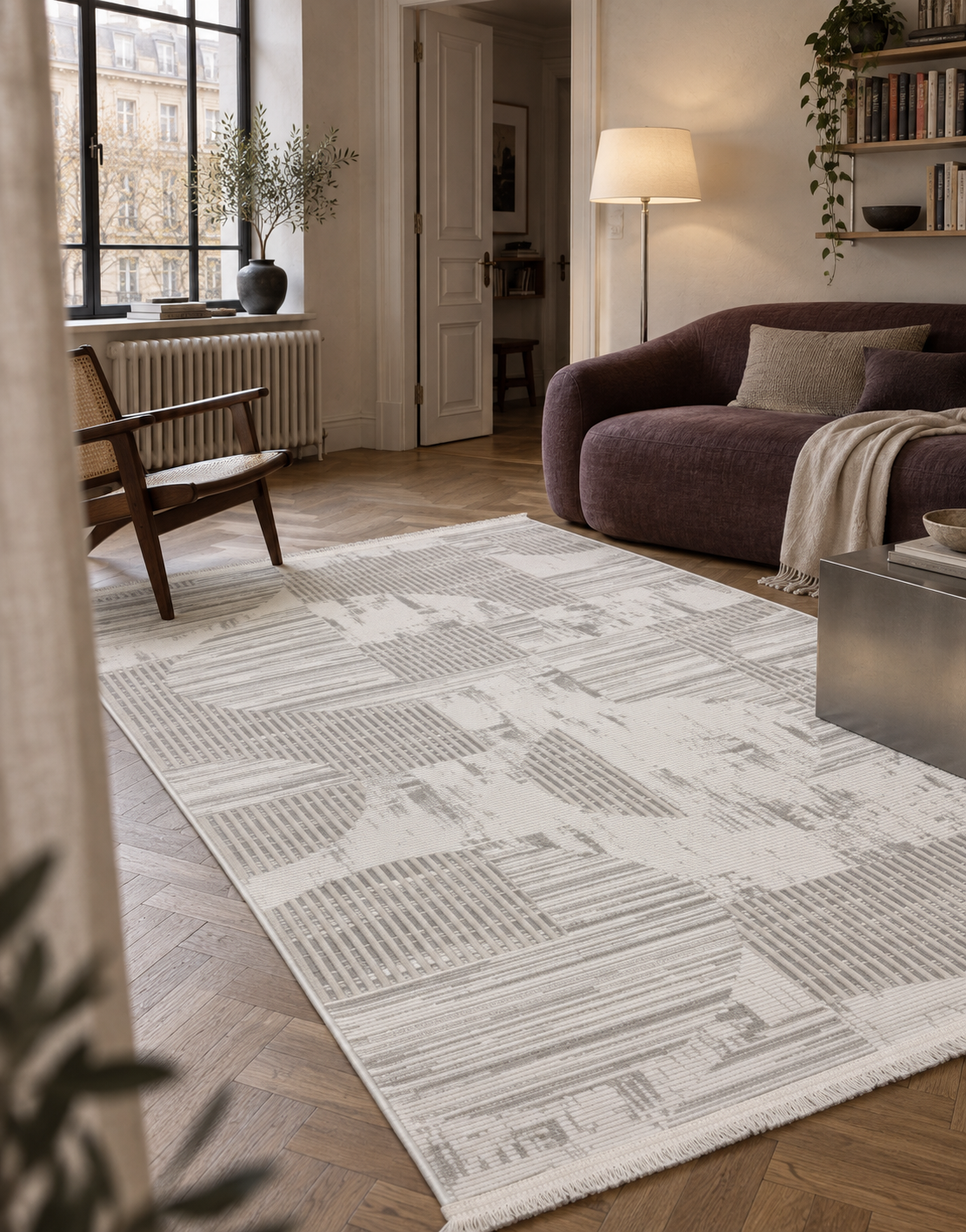 ALYA HALI 1338A GREY/CREAM