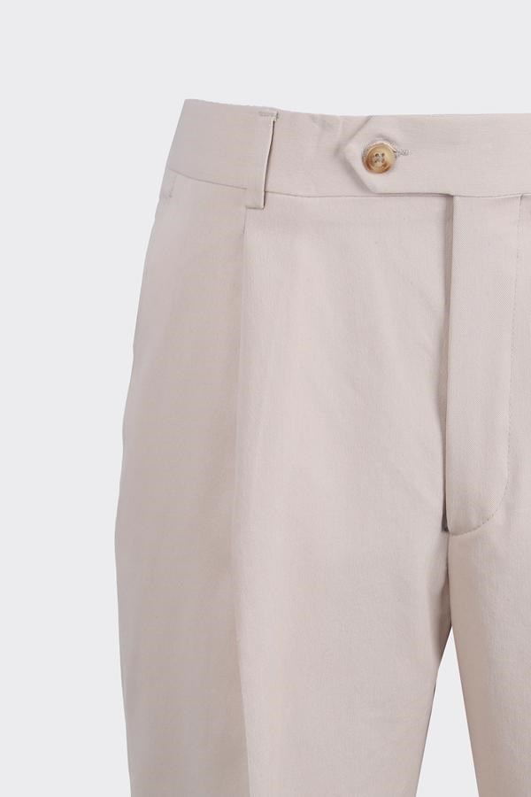 Barcelona Modern Fit Pantolon Ekru